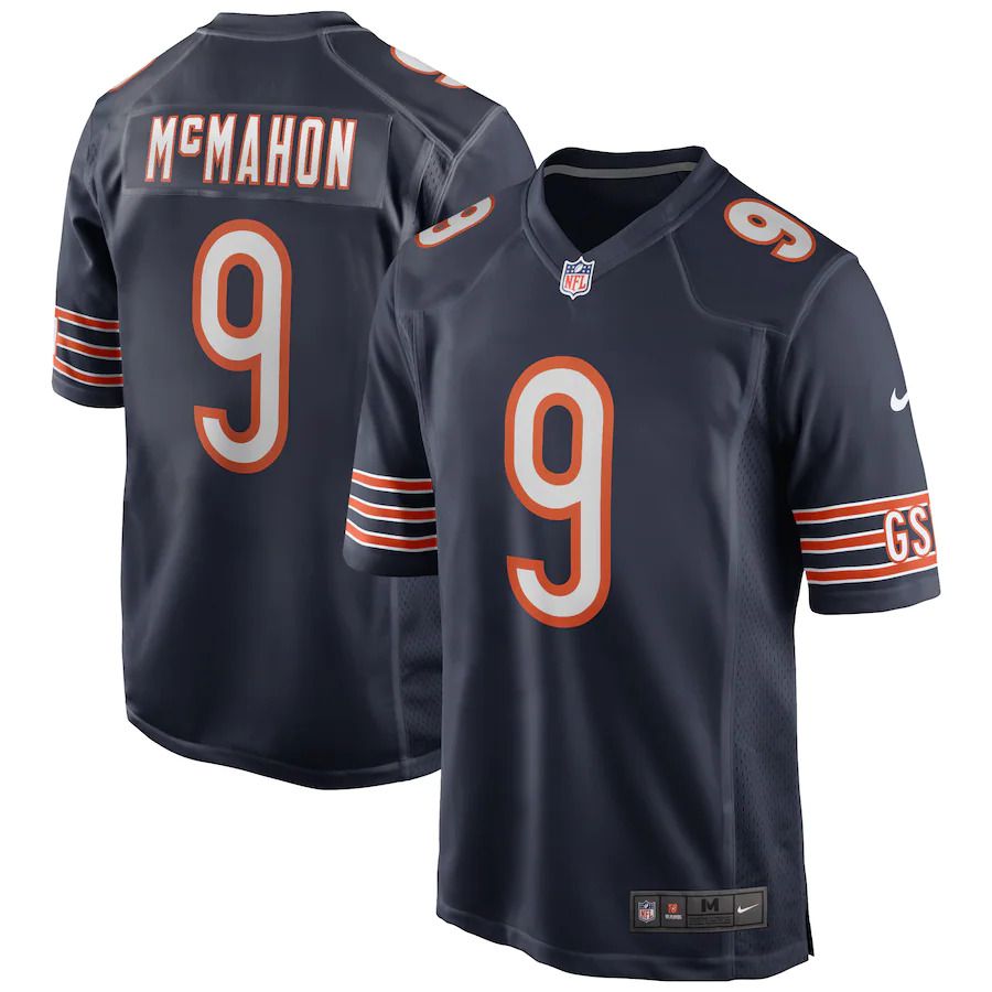 Men Chicago Bears #9 Jim McMahon Nike Navy Game Retired Player NFL Jersey->chicago bears->NFL Jersey